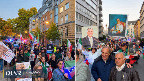 تجمع ایرانیان در روز کوروش و زادروز شاهزاده رضا پهلوی